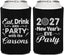 Personalized New Years Can Coolers - 2027 Eat Drink Party | 170022