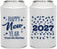 Personalized New Years Can Coolers - 2027 Confetti | 170027