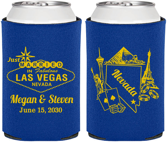 Personalized Wedding Can Coolers - Nevada | 177
