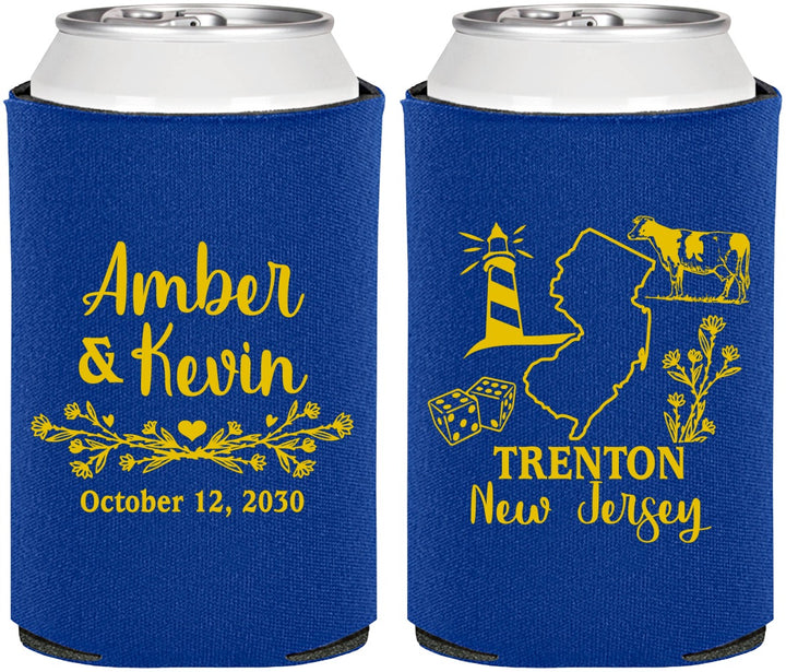 Personalized Wedding Can Coolers - New Jersey | 179