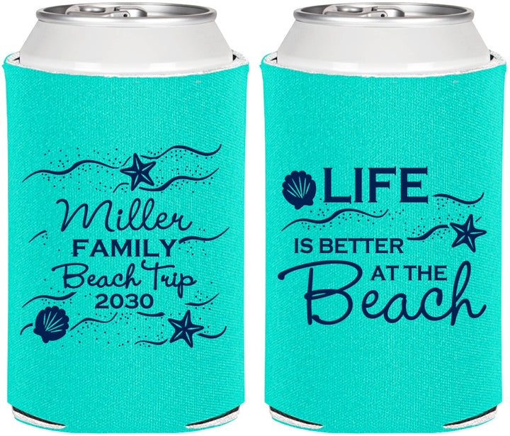 Personalized Family Vacation Can Coolers - Life Is Better At The Beach | 180001