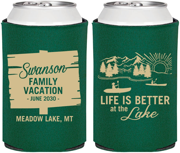 Personalized Family Vacation Can Coolers - Life Is Better At The Lake | 180010