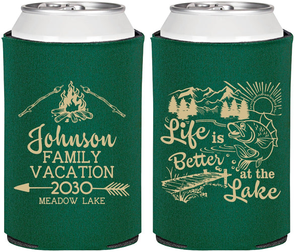 Personalized Family Vacation Can Coolers - Lake Camping | 180011