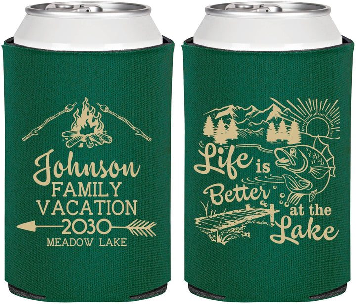 Personalized Family Vacation Can Coolers - Lake Camping | 180011