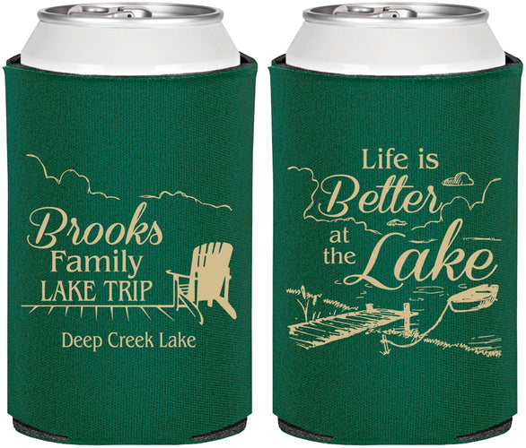 Personalized Family Vacation Can Coolers - Lake Camping | 180012