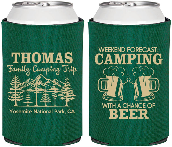 Personalized Family Vacation Can Coolers - Camping Park | 180013
