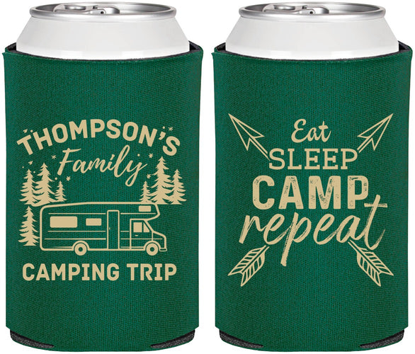 Personalized Family Vacation Can Coolers - Camping Trip | 180016