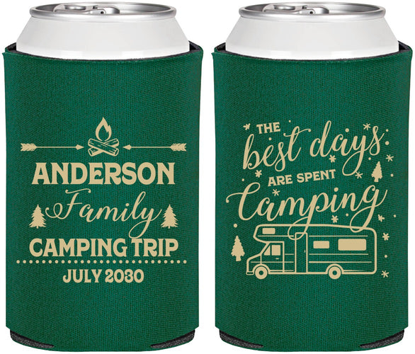 Personalized Family Vacation Can Coolers - Camping Trip | 180017