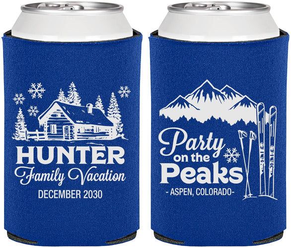 Personalized Family Vacation Can Coolers - Ski Trip Peaks | 180020