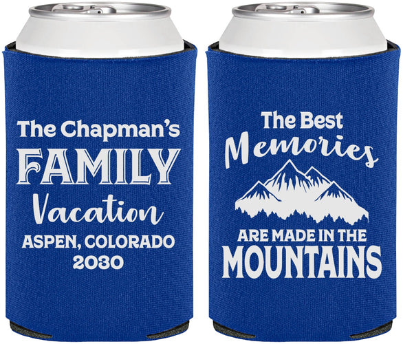 Personalized Family Vacation Can Coolers - Mountains | 180021