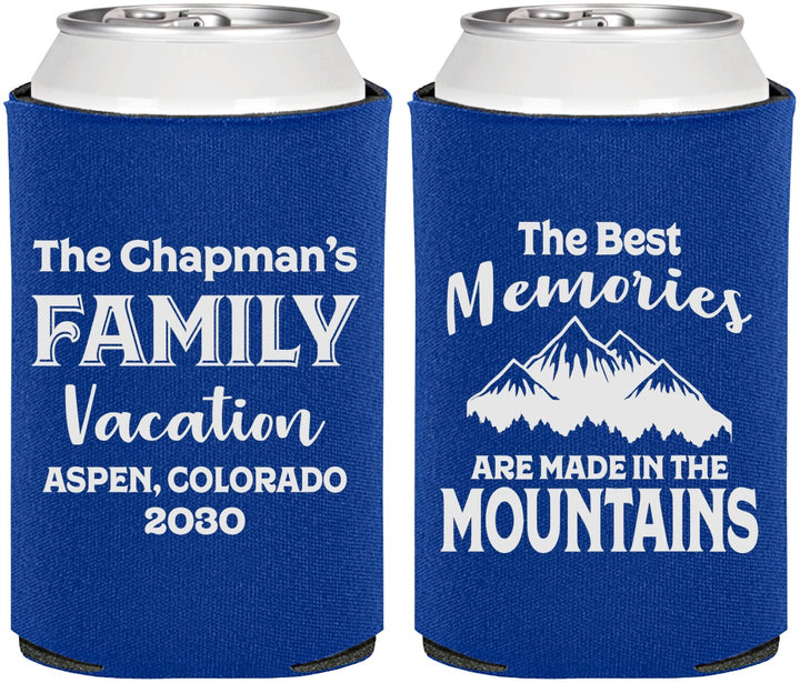 Personalized Family Vacation Can Coolers - Mountains | 180021