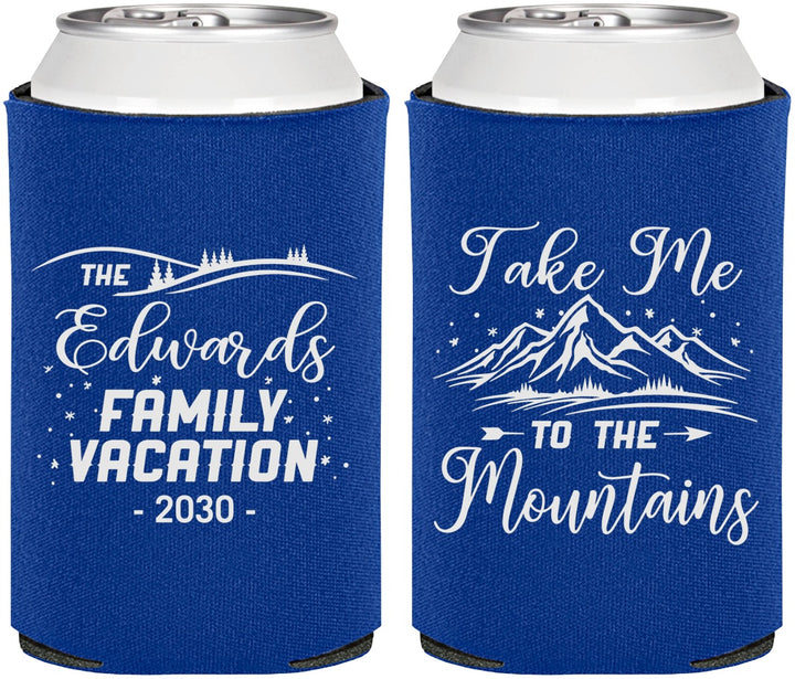 Personalized Family Vacation Can Coolers - Mountains | 180024