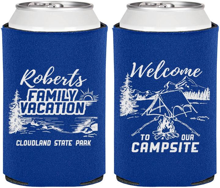 Personalized Family Vacation Can Coolers - Camping Trip | 180026