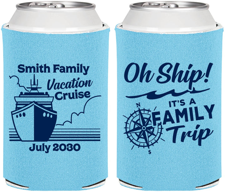 Personalized Family Vacation Can Coolers - Oh Ship Cruise | 180030
