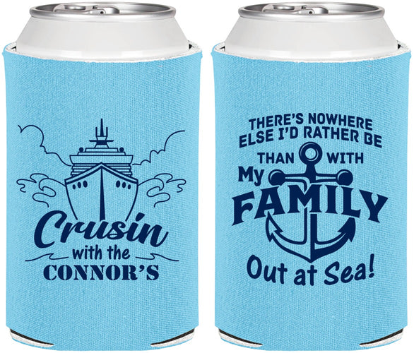 Personalized Family Vacation Can Coolers - Nautical Cruise | 180031