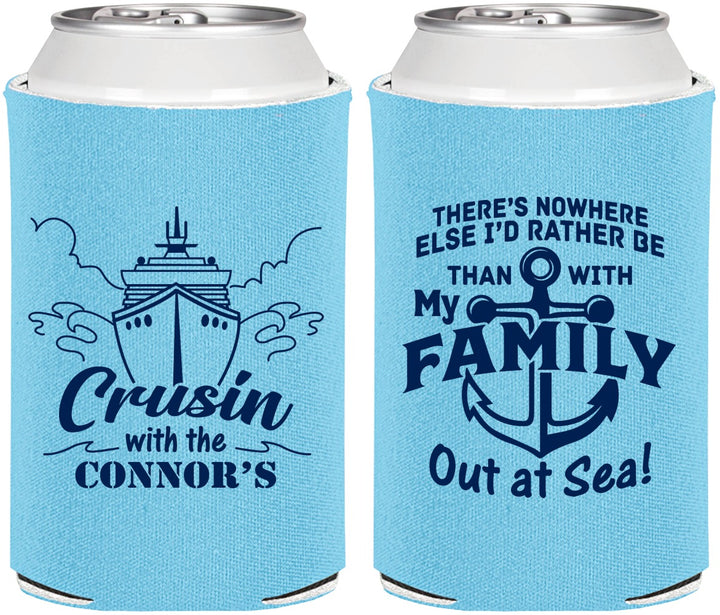 Personalized Family Vacation Can Coolers - Nautical Cruise | 180031
