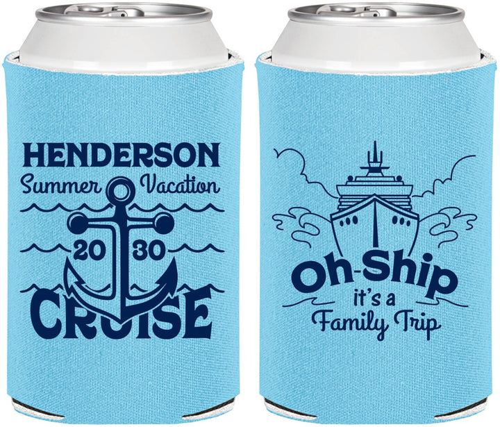 Personalized Family Vacation Can Coolers - Oh Ship Cruise | 180032