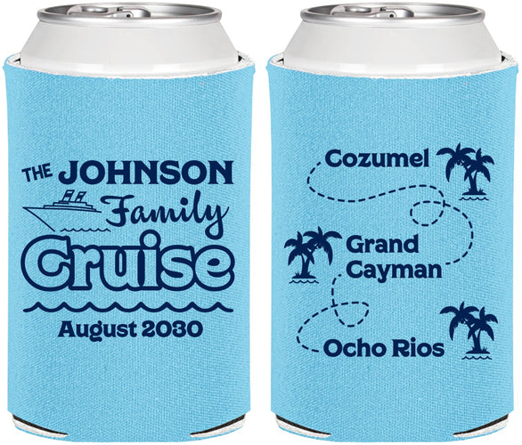 Personalized Family Vacation Can Coolers - Cruise Ship | 180035