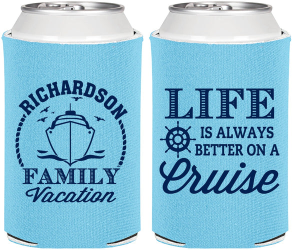 Personalized Family Vacation Can Coolers - Cruise Ship | 180036