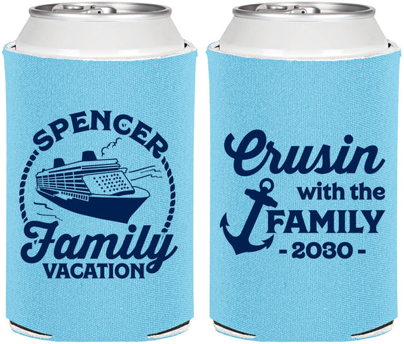Personalized Family Vacation Can Coolers - Cruisin Ship | 180037