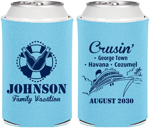 Personalized Family Vacation Can Coolers - Cruisin Ship | 180039