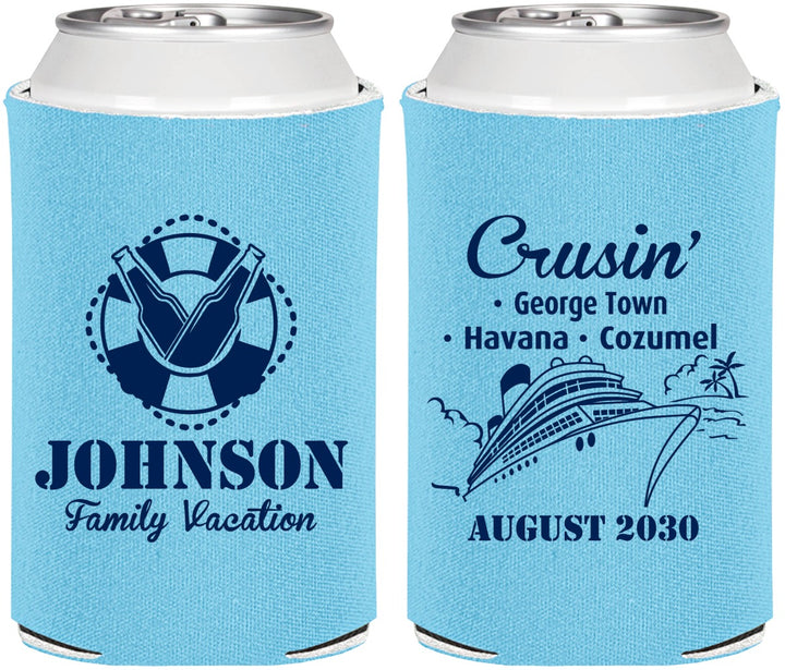 Personalized Family Vacation Can Coolers - Cruisin Ship | 180039