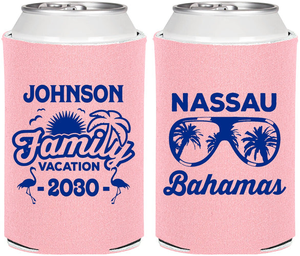 Personalized Family Vacation Can Coolers - Bahamas | 180041