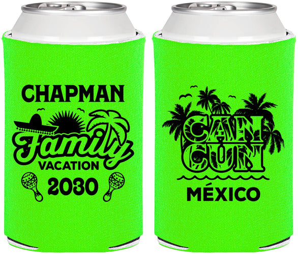 Personalized Family Vacation Can Coolers - Cancun | 180042