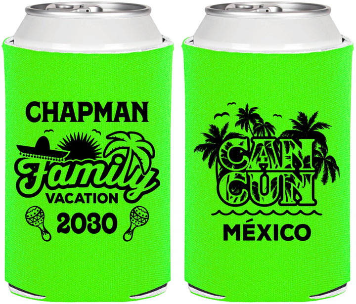 Personalized Family Vacation Can Coolers - Cancun | 180042