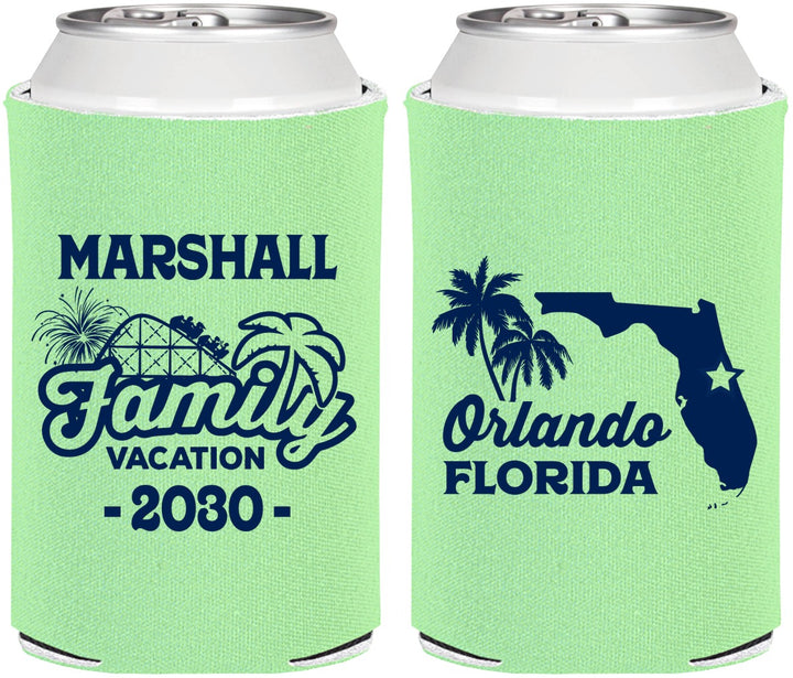 Personalized Family Vacation Can Coolers - Orlando | 180043