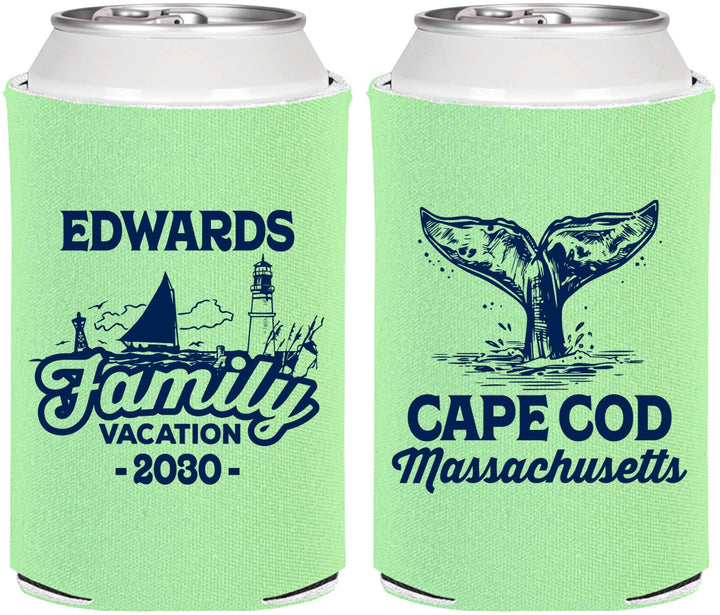 Personalized Family Vacation Can Coolers - Cape Cod | 180046