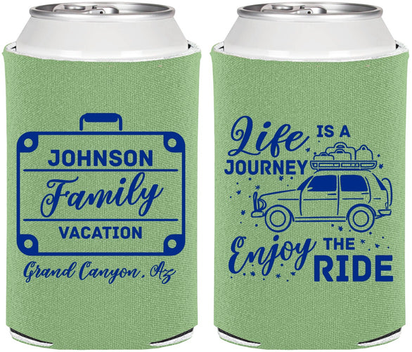 Personalized Family Vacation Can Coolers - Road Trip Car | 180051