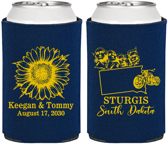 Personalized Wedding Can Coolers - South Dakota | 190