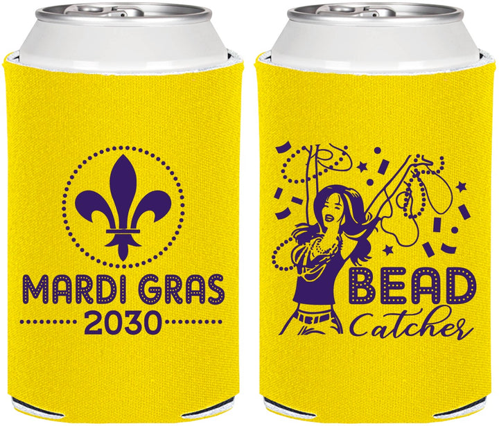 Personalized Mardi Gras Can Coolers - Bead Catcher Nola | 190000
