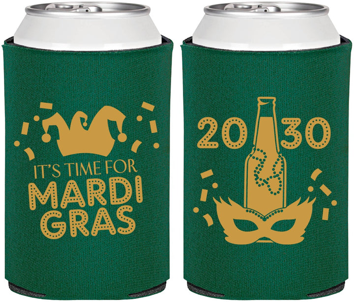 Personalized Mardi Gras Can Coolers - New Orleans | 190003
