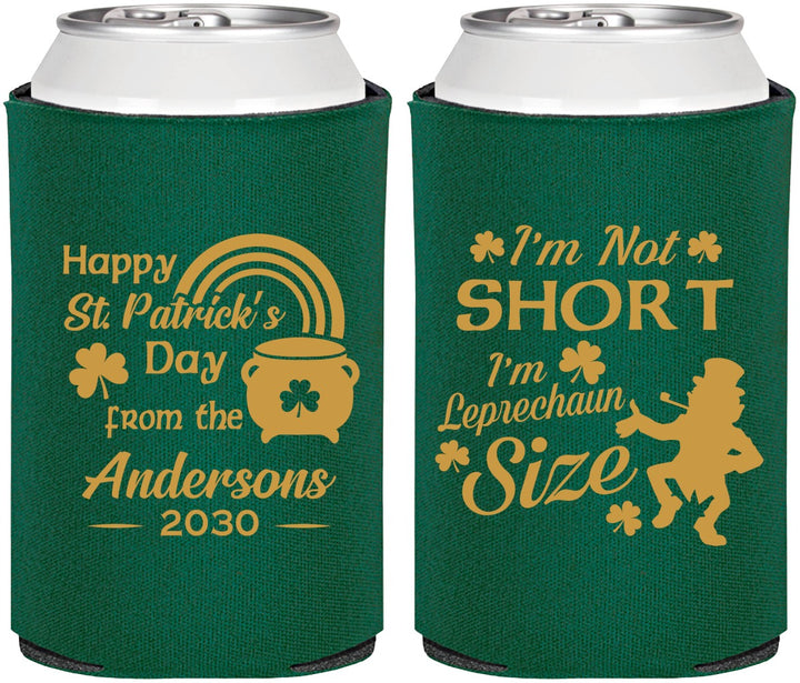 Personalized St Patricks Day Can Coolers - Leprechaun | 200001