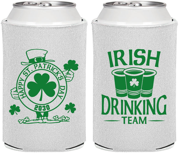 Personalized St Patricks Day Can Coolers - Irish Drinking Team | 200006