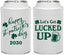 Personalized St Patricks Day Can Coolers - Lucked Up | 200007