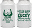 Personalized St Patricks Day Can Coolers - Shamrocks | 200015
