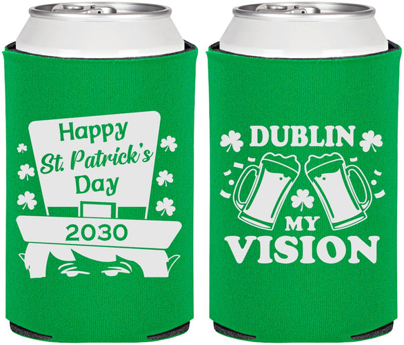 Personalized St Patricks Day Can Coolers - Dublin My Vision | 200016