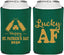 Personalized St Patricks Day Can Coolers - Lucky Af | 200017