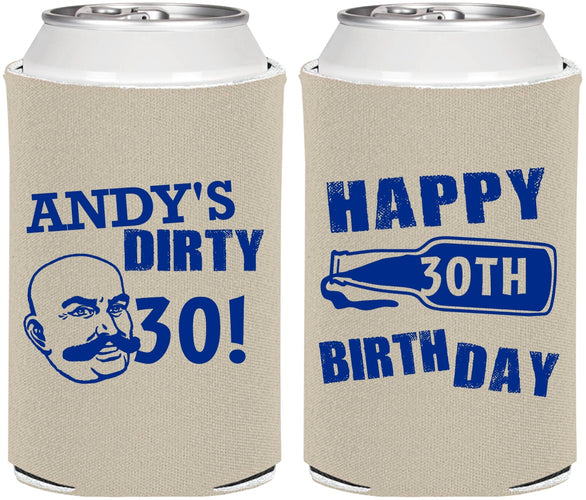Personalized Birthday Can Coolers - 30th | 20012