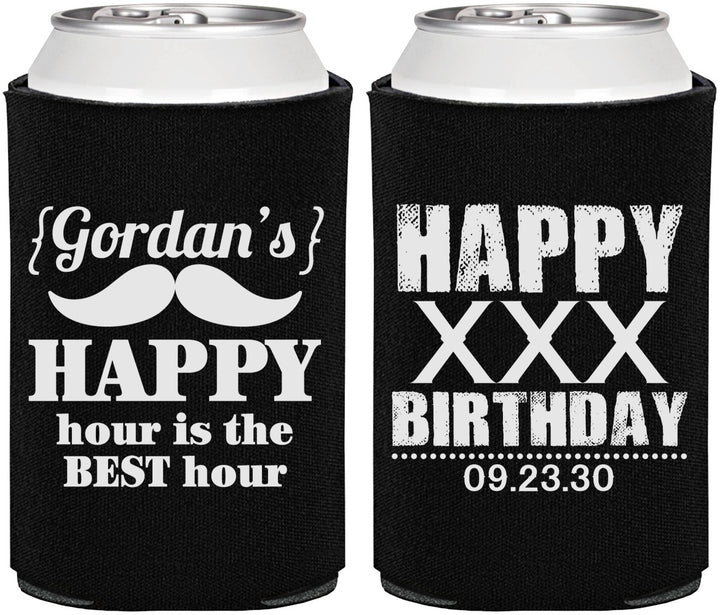 Personalized Birthday Can Coolers - 30th | 20013