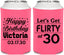 Personalized Birthday Can Coolers - Flirty At 30 | 20015