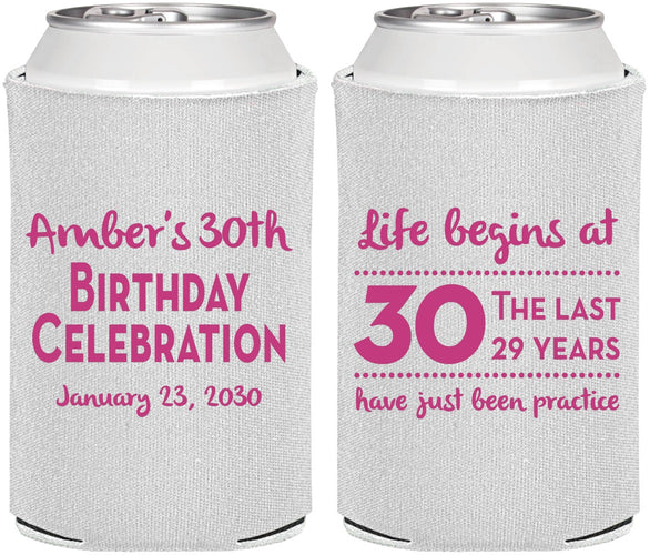 Personalized Birthday Can Coolers - 30th The Last 29 Years | 20019