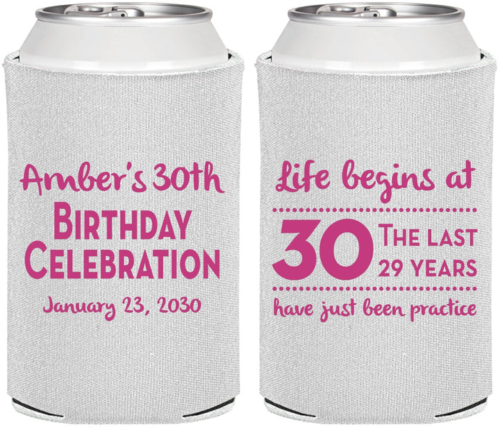 Personalized Birthday Can Coolers - 30th The Last 29 Years | 20019