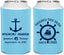 Personalized Birthday Can Coolers - 45th Nautical | 20023