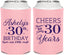 Personalized Birthday Can Coolers - Cheers To 30 Years | 20041