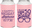 Personalized Birthday Can Coolers - 50th | 20049