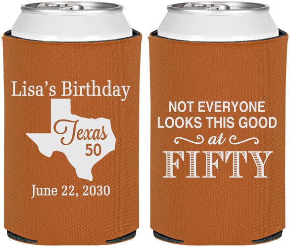 Personalized Birthday Can Coolers - 50th | 20051